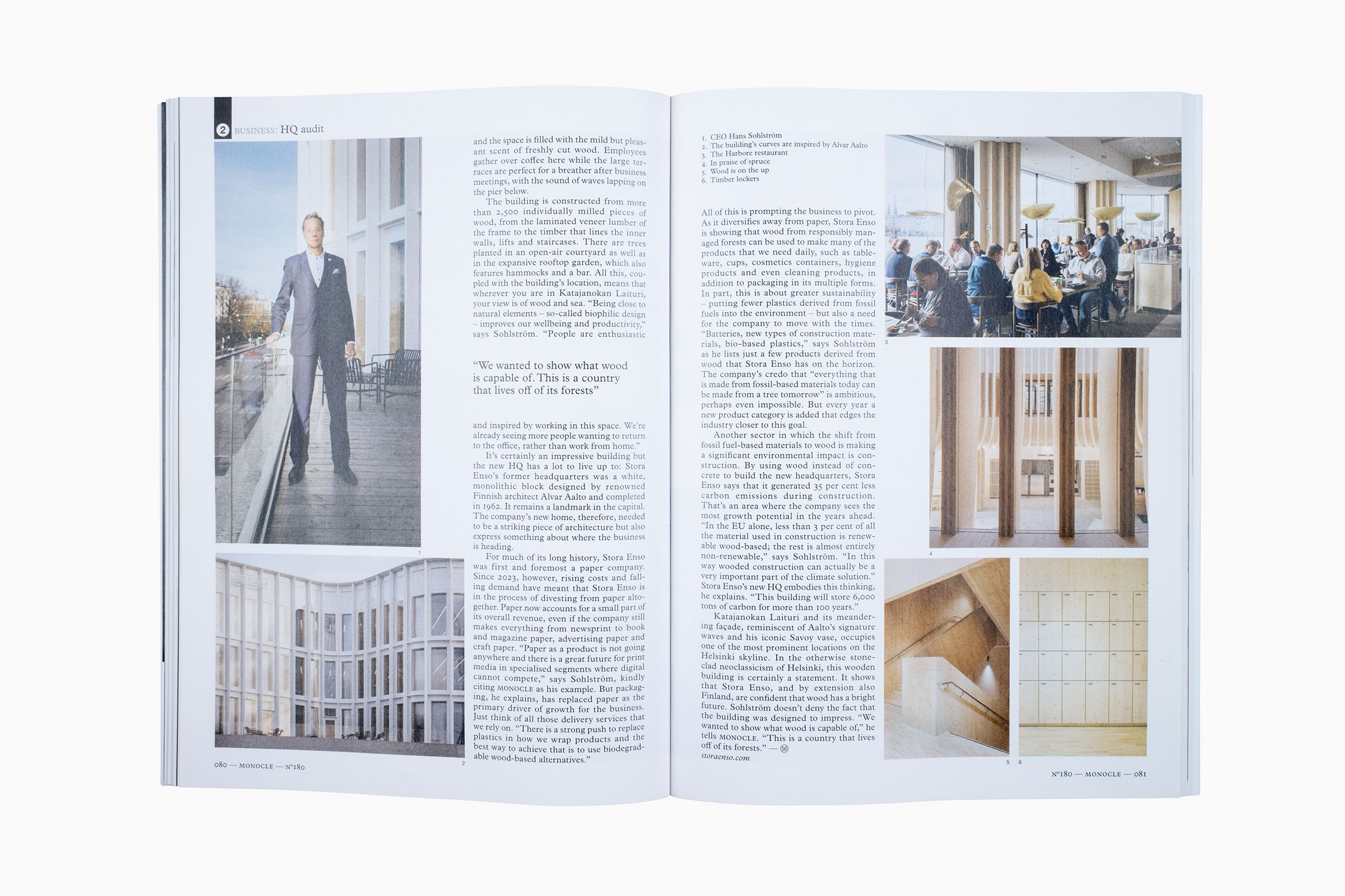 MONOCLE MAGAZINE / STORA ENSO`S HQ