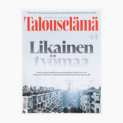 TALOUSELÄMÄ MAGAZINE / <br> FINNISH CLEANTECH IN ASIA